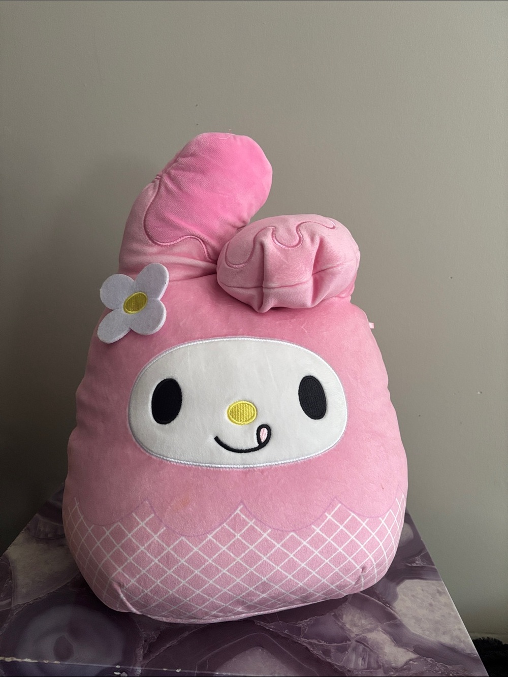 Sanrio Pink My Melody-Inspired Plush Bunny Pillow